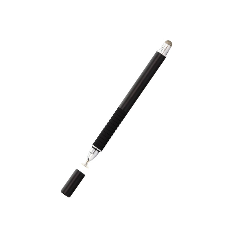 Стілус Goojodoq універсальний 2 в 1 Capacitive TPU Grip Black (4000074017232B)