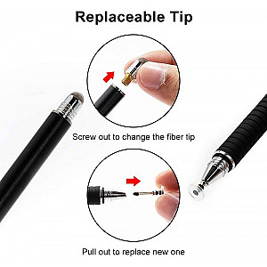 Стилус Goojodoq універсальний 2 в 1 Capacitive TPU Grip Blue (4000074017232BL)