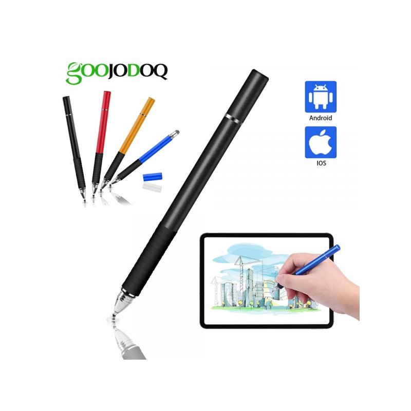 Стилус Goojodoq універсальний 2 в 1 Capacitive TPU Grip Blue (4000074017232BL)