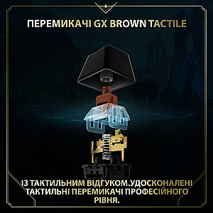 Клавiатура Logitech G PRO Mechanical Keyboard League of Legends Edition - LOL-WAVE2 Blue (920-010537) 