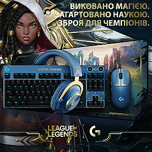 Клавiатура Logitech G PRO Mechanical Keyboard League of Legends Edition - LOL-WAVE2 Blue (920-010537) 