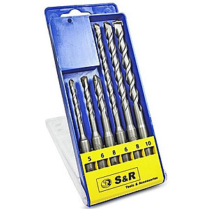 Набір бурів S&R SDS-Plus Meister (210241006) 6шт