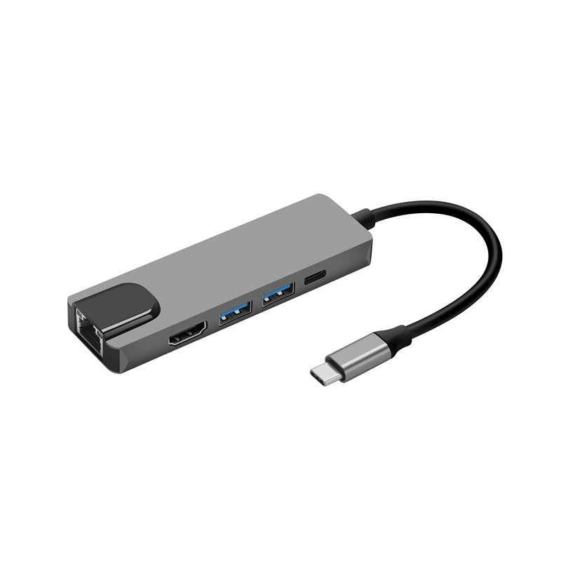 Док-станція ProLogix (PR-WUC-103B) 5 in 1 USB3.1 Type C to HDMI+2*USB3.0+USB C PD+Lan