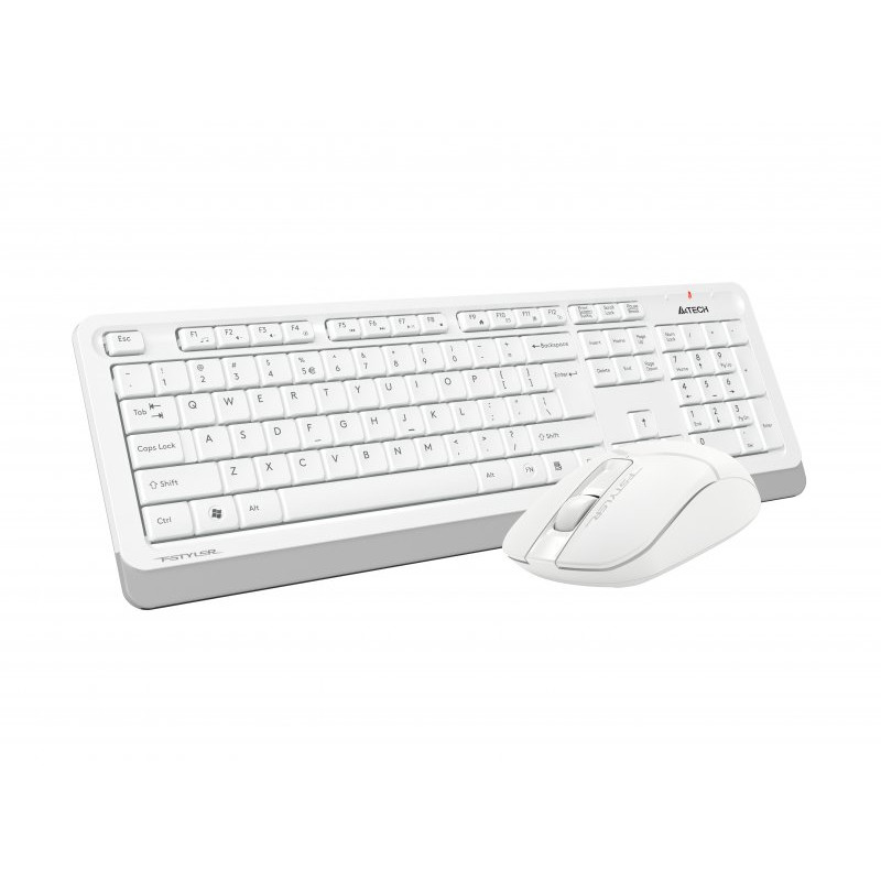 Комплект (клавіатура, миша) бездротовий A4Tech FG1012 White USB