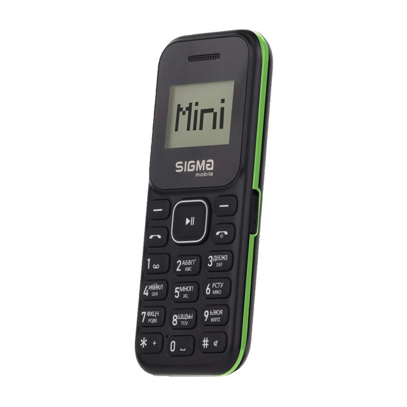 Мобiльний телефон Sigma mobile X-style 14 Mini Dual Sim BlackBlack/Green