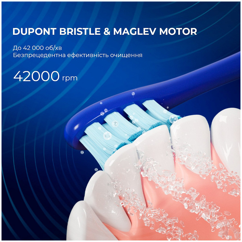 Розумна зубна електрощітка Oclean X Pro Navy Blue (OLED) (Міжнародна версія) (6970810551068)