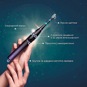 Розумна зубна електрощітка Oclean X Pro Aurora Purple (OLED) (Міжнародна версія) (6970810551464)