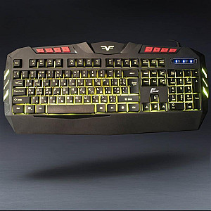 Клавіатура Frime Dragonfly Ukr Black  (FLK18300)