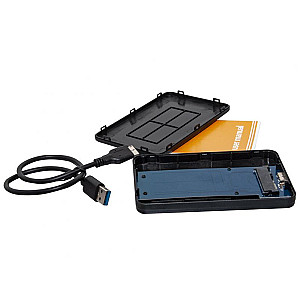 Зовнішня кишеня Frime SATA HDD/SSD 2.5 ", USB3.0, з функцією шифрування даних, Black (FHEE10025U30)