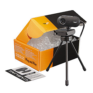 Веб-камера Frime FWC-007A FHD Black з триподом