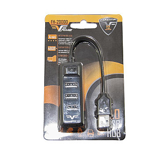 Концентратор USB 2.0 Frime 4хUSB2.0 Black (FH-20000)