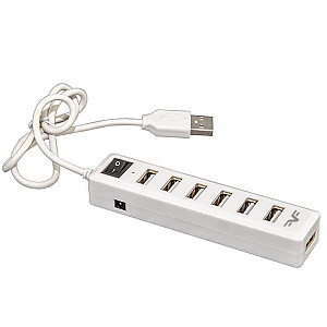Концентратор USB 2.0 Frime 7хUSB2.0 White (FH-20041)