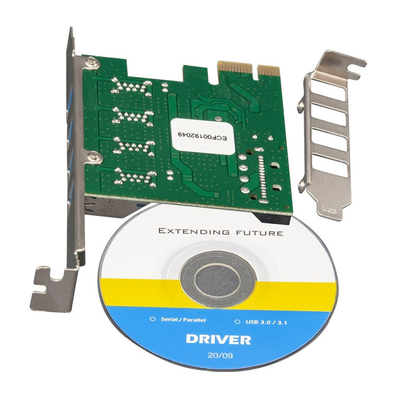 Контролер Frime VIA VL805 (ECF-PCIEtoUSB008.LP) PCI-E-4xUSB3.0
