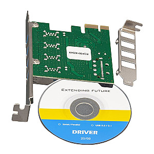 Контролер Frime VIA VL805 (ECF-PCIEtoUSB008.LP) PCI-E-4xUSB3.0