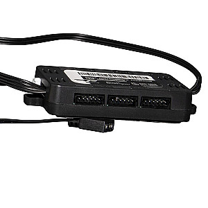 Хаб для керування RGB підсвічуванням Frime 6FAN port+1LED port (FLFH-6port6pinRF)