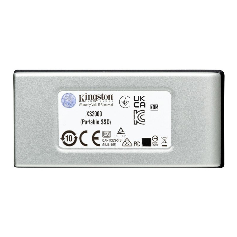 Накопичувач зовнішній SSD Portable USB 4.0ТB Kingston XS2000 Silver (SXS2000/4000G)