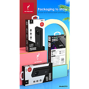 Універсальна мобільна батарея SkyDolphin SP31 20000mAh Black (PB-000106)
