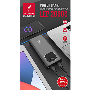 Універсальна мобільна батарея SkyDolphin SP31 20000mAh Black (PB-000106)