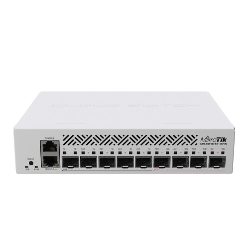 Комутатор MikroTik CRS310-1G-5S-4S+IN (1xGE LAN, 5xSFP, 4xSFP+, CPU ARM v7, RAM 256Mb)