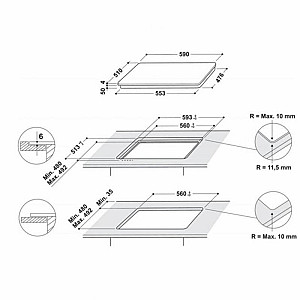 Варильна поверхня Hotpoint-Ariston HB4860BNE