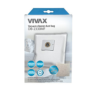 Мішки Vivax Home для пилососу синт. 4шт/уп + фільтр 13х15см (DB-2330MF)