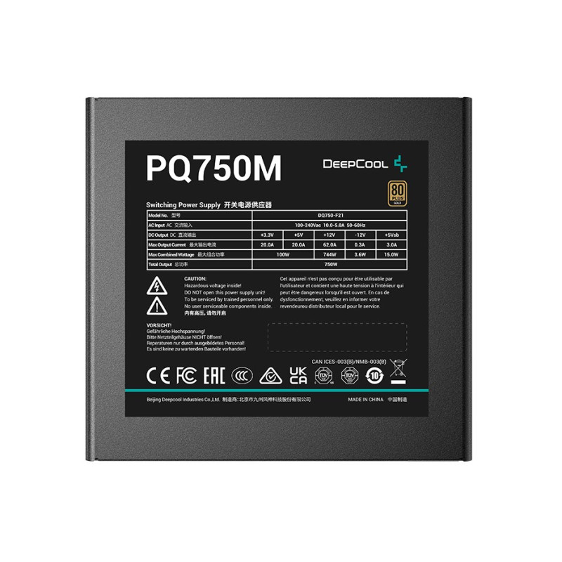 Блок живлення DeepCool PQ750M (R-PQ750M-FA0B-EU) 750W