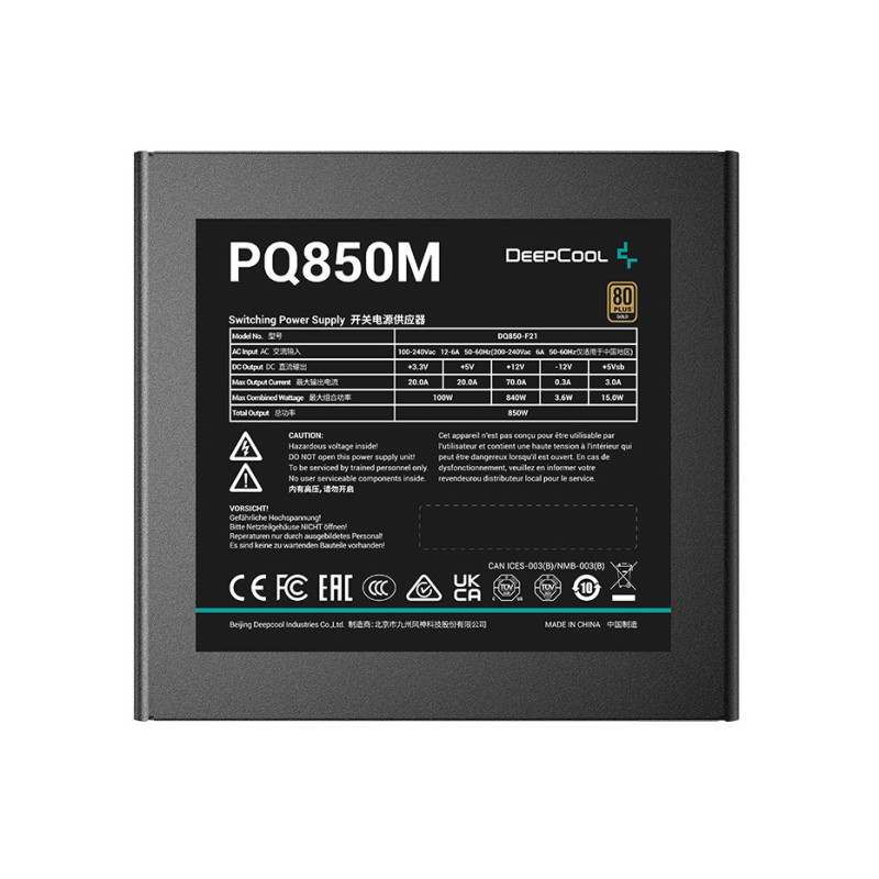 Блок живлення DeepCool PQ850M (R-PQ850M-FA0B-EU) 850W