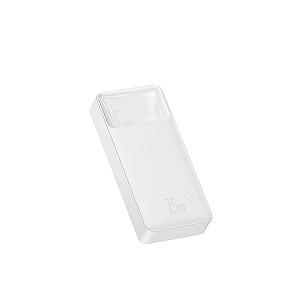 Універсальна мобільна батарея Baseus Bipow Digital Display 15W 20000mAh White (PPDML-J02) (1283126559204)