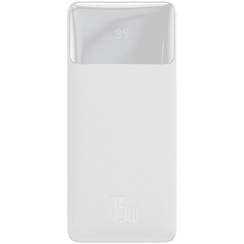 Універсальна мобільна батарея Baseus Bipow Digital Display 15W 30000mAh White (PPDML-K02)