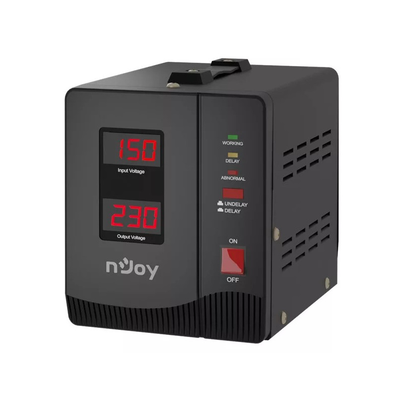 Стабілізатор NJOY Alvis 2000 (AVRL-20002AL-CS01B) AVR, 2 розетки