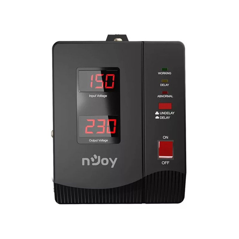 Стабілізатор NJOY Alvis 2000 (AVRL-20002AL-CS01B) AVR, 2 розетки