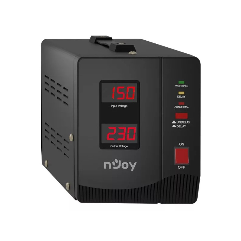 Стабілізатор NJOY Alvis 2000 (AVRL-20002AL-CS01B) AVR, 2 розетки