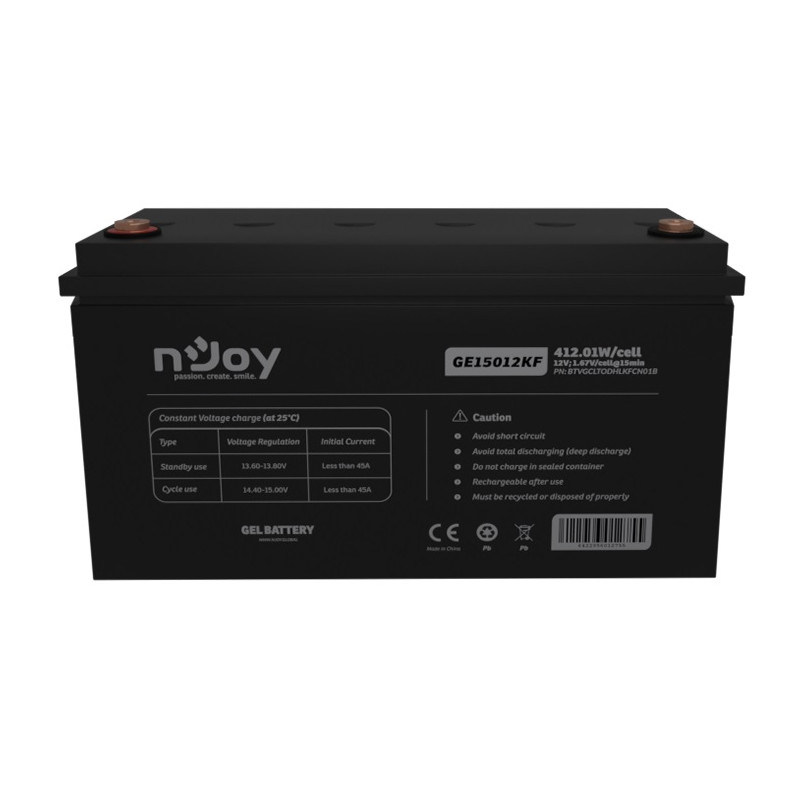 Акумуляторна батарея Njoy GE15012KF 12V 150AH (BTVGCLTODHLKFCN01B) GEL