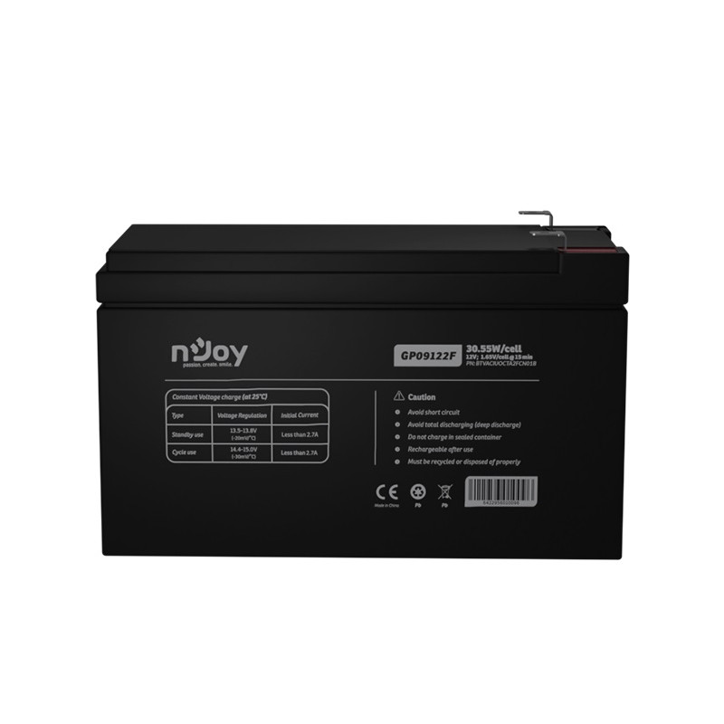 Акумуляторна батарея Njoy GP09122F 12V 9AH (BTVACIUOCTA2FCN01B) AGM