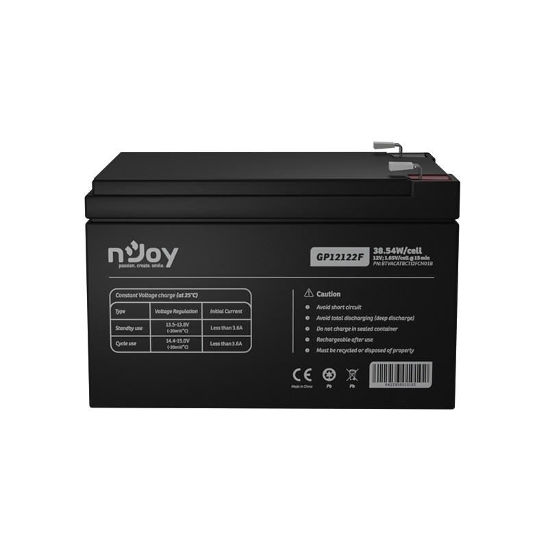 Акумуляторна батарея Njoy GP12122F 12V 12AH (BTVACATBCTI2FCN01B) AGM