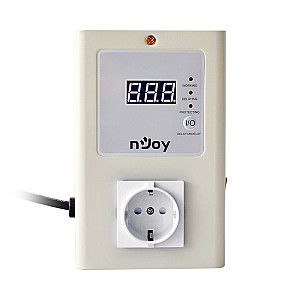 Реле напруги NJOY Royer 16A (AVRL-16A01RY-CS01B) AVR, 1 розетка
