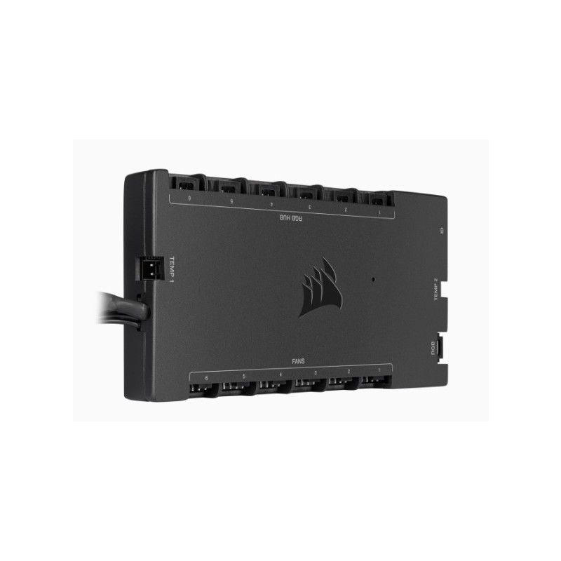 Інтелектуальний контролер RGB-підсвічування та швидкості обертання вентилятора Corsair Icue Commander Core XT (CL-9011112-WW)