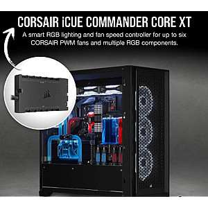 Інтелектуальний контролер RGB-підсвічування та швидкості обертання вентилятора Corsair Icue Commander Core XT (CL-9011112-WW)