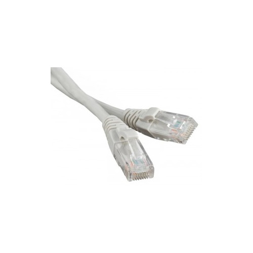 Патч-корд литий, UTP, RJ45, Cat.5e, 1м, сірий