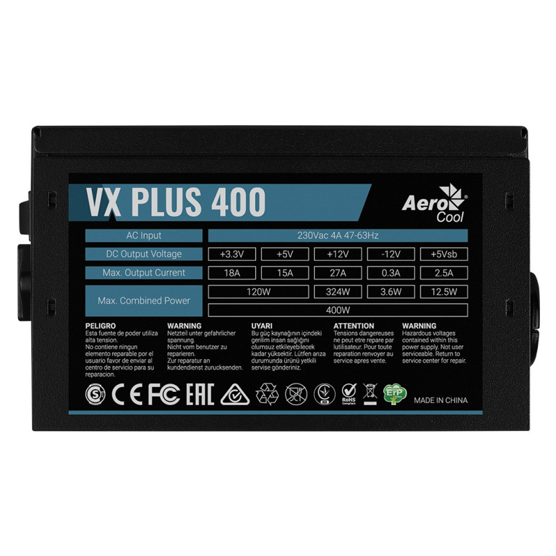 Блок живлення AeroCool VX Plus 400 (ACPN-VS40NEY.11) 400W