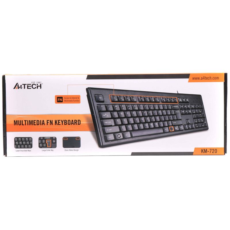 Клавіатура A4Tech KM-720 Black