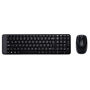 Комплект (клавіатура, мишка) бездротовий Logitech MK220 Black USB (920-003168)