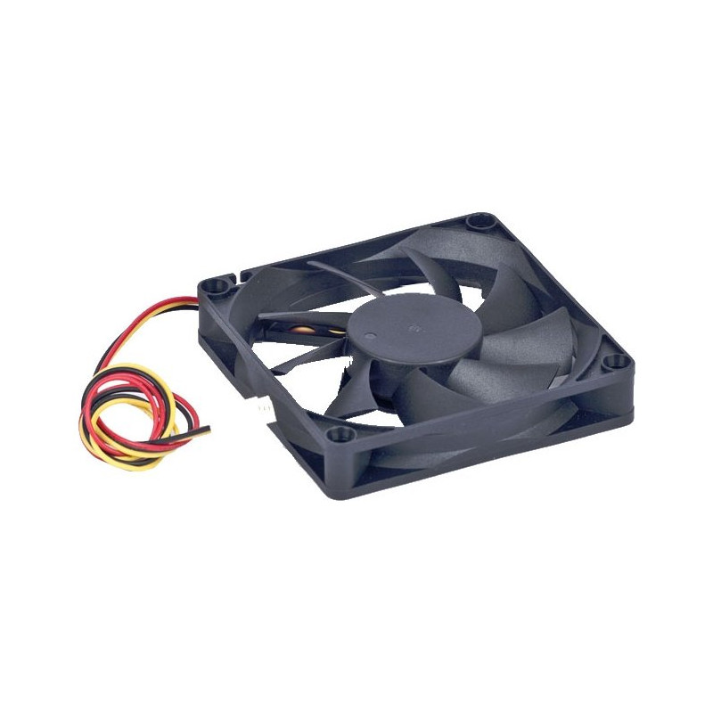 Вентилятор Gembird Sleeve D7015SM-3, 70x70x15 мм, 3-pin, чорний