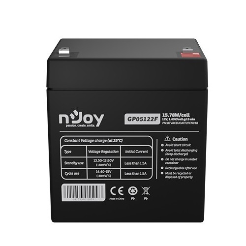 Акумуляторна батарея Njoy GP05122F 12V 5AH (BTVACEUOATF2FCN01B) AGM