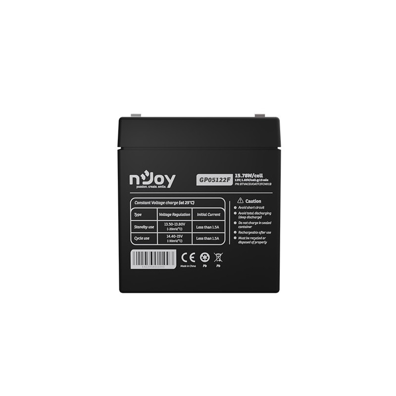 Акумуляторна батарея Njoy GP05122F 12V 5AH (BTVACEUOATF2FCN01B) AGM