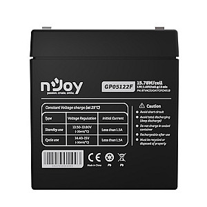 Акумуляторна батарея Njoy GP05122F 12V 5AH (BTVACEUOATF2FCN01B) AGM
