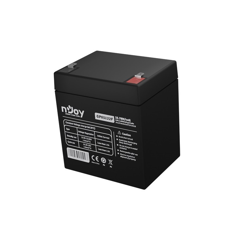 Акумуляторна батарея Njoy GP05122F 12V 5AH (BTVACEUOATF2FCN01B) AGM