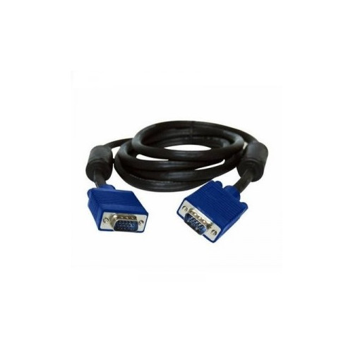 Кабель Atcom VGA - VGA (M/M), HD15, з 2-ма фер. кільцями, 1.5 м, чорний (7789)