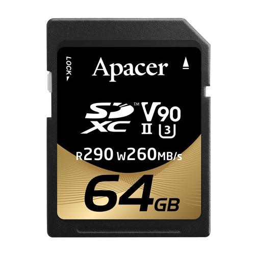Карта пам`ятi SDXC  64GB UHS-II/U3 Class 10 Apacer (AP64GSDXC10V9-R)