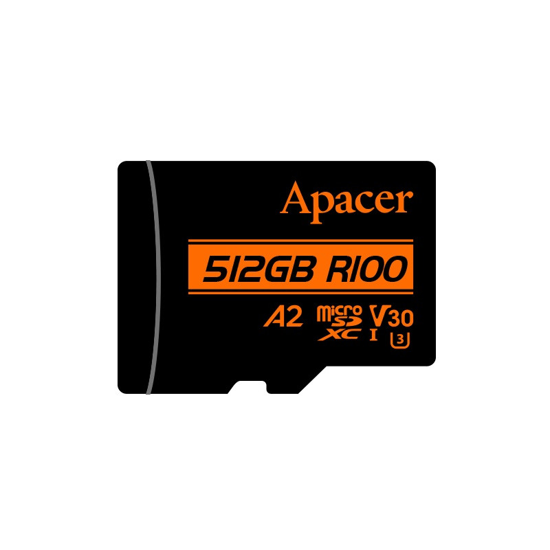 Карта пам`ятi MicroSDXC 512GB UHS-I/U3 Class 10 Apacer (AP512GMCSX10U8-R) + SD адаптер